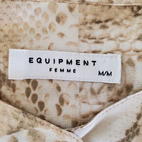 Equipment Beige Silk Blouse - Picture 2 of 6